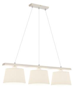Lampa Wisząca Euluna, Sweden, ściemnialny, biały, kuchnia, tkanina | tekstylia, dworkowy | rustykalny