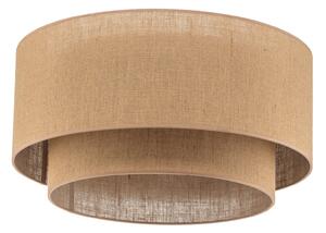 Lampa Sufitowa Euluna, Boho jute, ściemnialny, brąz rdzawy, salon, tkanina | tekstylia, boho