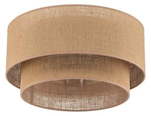 Lampa Sufitowa Euluna, Boho jute, ściemnialny, brąz rdzawy, salon, tkanina | tekstylia, boho