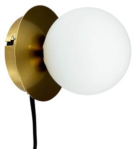 Lampa Ścienna Dyberg Larsen, Sia, złoty | mosiężny, salon, metal, design