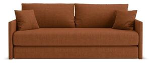 Rozkładana sofa z tkaniny szenilowej w kolorze terakoty 209 cm Shannon – Cosmopolitan Design