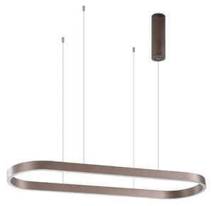 Lampa Wisząca Lucande, Melinay, ściemnialny, brąz rdzawy, kuchnia, aluminium, nowoczesny