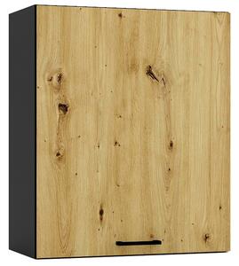 Szafka kuchenna wisząca 60 cm grafit + dąb artisan A6-R93