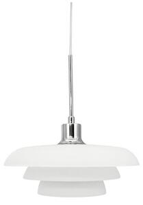 Lampa Wisząca Dyberg Larsen, Ava, ściemnialny, biały, salon, szkło, nowoczesny