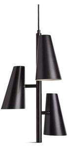 Lampa Wisząca Woud, czarny, salon, metal
