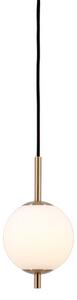 Audrey 1 Lampa Wisząca Plated Brass/White Opal