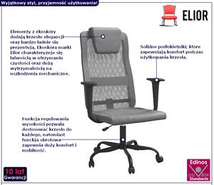 Krzesło biurowe z ekoskóry - Manresa 5X
