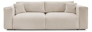 Beżowa rozkładana sofa ze schowkiem 265 cm Ezechiel – Bobochic Paris