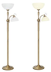 Rustykalna złota lampa podłogowa P-P2-R