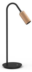 Decor T1 LED Lampa Stołowa Dim. Czarny/Mosiądz