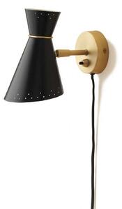 Lampa Ścienna Warm Nordic, Bloom, czarny, salon, metal, vintage