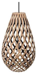 Lampa Wisząca david trubridge, czarny, salon, bambus