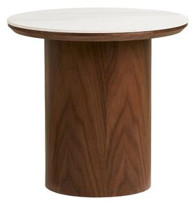 Okrągły stolik z ceramicznym blatem ø 40 cm Noli – House Nordic