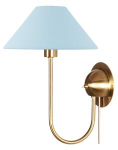 Lampa Ścienna Globen Lighting, niebieski, salon, tkanina | tekstylia
