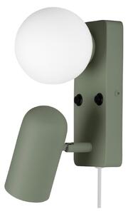 Lampa Ścienna Globen Lighting, zielony, salon, szkło