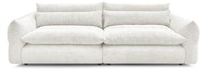Biała sofa z tkaniny szenilowej 276 cm Neil – Bobochic Paris