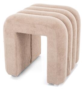 Beżowy designerski taboret TICA