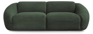 Zielona sztruksowa sofa 250 cm Tina – Bobochic Paris