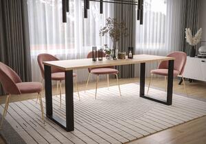 Darmowa dostawa Imper - industrialny stół loft 185x67 cm - dąb artisan