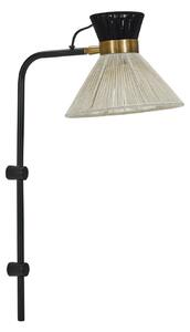 Lampa Ścienna House Doctor, czarny, salon, metal