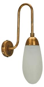 Lampa Ścienna House Doctor, złoty | mosiężny, salon, metal