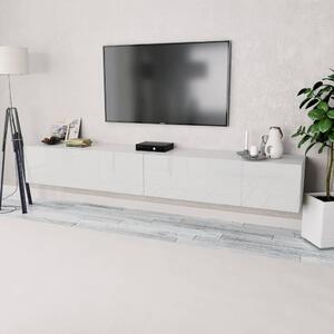 Szafki TV, 2 szt., 120x40x34 cm, materiał drewnopochodny, białe