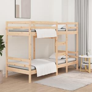 Łóżko piętrowe, 90x190 cm, lite drewno sosnowe