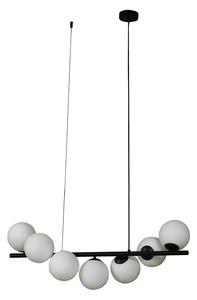 Lampa Wisząca Lucande, Isandro, ściemnialny, czarny, jadalnia, szkło, design
