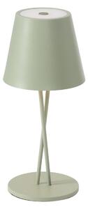 Zewnętrzna Lampa Lindby, Janea, ściemnialny, zielony, taras, metal, nowoczesny