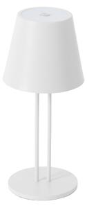 Zewnętrzna Lampa Lindby, Janea, ściemnialny, biały, taras, metal, nowoczesny