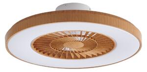 Lampa Sufitowa Lindby, Teleo, ściemnialny, drewniany, salon, tworzywo sztuczne, nowoczesny