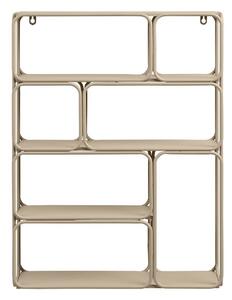 Beżowa wielopoziomowa metalowa półka 48 cm Lanciano – House Nordic