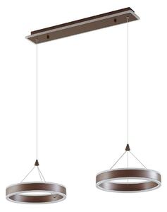 Lampa Wisząca Lucande, Kolo, ściemnialny, brąz rdzawy, jadalnia, tworzywo sztuczne, nowoczesny