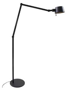 Lampa Podłogowa Lucande, Silka, czarny, gabinet | pracownia, metal, nowoczesny