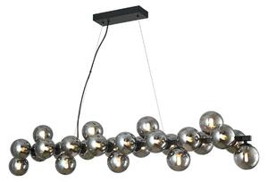 Lampa Wisząca Lucande, Naelen, ściemnialny, szary, kuchnia, metal, nowoczesny