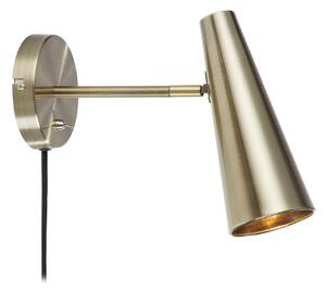 Lampa Ścienna Markslöjd, Peak, złoty | mosiężny, salon, metal