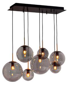 Lampa Wisząca By Rydéns, Laura, ściemnialny, szary, salon, szkło, nowoczesny