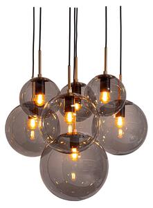 Lampa Wisząca By Rydéns, Laura, ściemnialny, szary, salon, szkło, nowoczesny