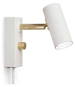 Cato Lampa Ścienna Matowy Biały/Blank Mosiądz