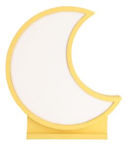 Lampka nocna led dziecięca Moon, żółta, sieciowa