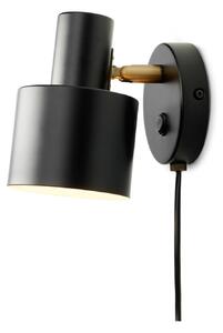 Lampa Ścienna Halo Design, czarny, salon, metal