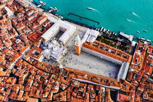 Fotografia Aerial view of piazza San Marco Venice Italy, Matteo Colombo