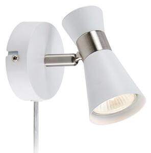 Lampa Ścienna Markslöjd, Folie, biały, salon, metal, nowoczesny