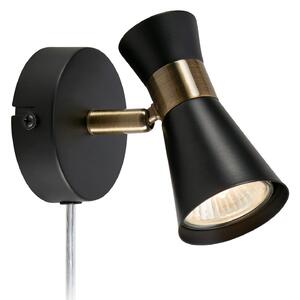 Lampa Ścienna Markslöjd, Folie, czarny, salon, metal, nowoczesny