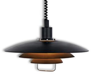 Lampa Wisząca Markslöjd, KIRKENES, ściemnialny, czarny, salon, metal, nowoczesny
