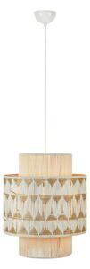 Lampa Wisząca Markslöjd, Ano, ściemnialny, beżowy, salon, tkanina | tekstylia
