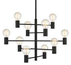 Lampa Wisząca Markslöjd, Paris, ściemnialny, czarny, salon, metal, nowoczesny