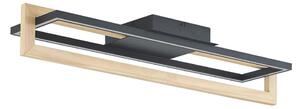 Lampa Sufitowa Lindby, Holamu, czarny, salon, aluminium, nowoczesny