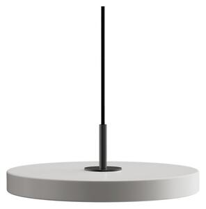 Żyrandol Asteria Plus, Ø 30 cm, jasnoszara/czarna