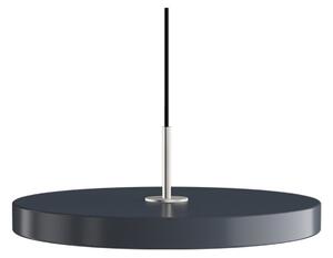 Lampa wisząca Asteria Plus, Ø 43 cm, szara/stalowa